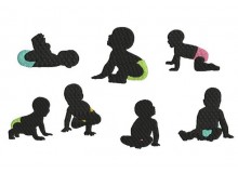 Stickserie - Baby Silhouette